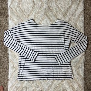Old Navy Navy Boxy Long Sleeve